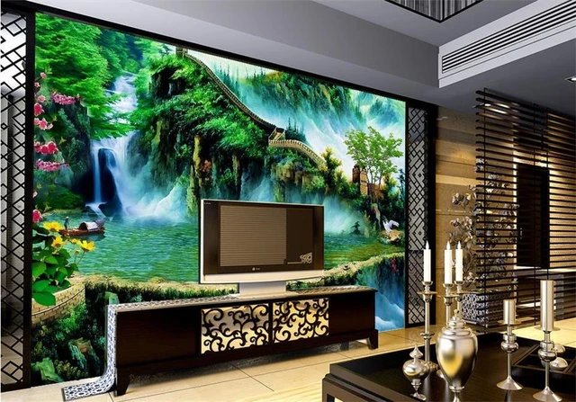 Custom 3d Photo Wallpaper Room Mural Great Wall China Map Scenery 3d  Painting Room Sofa Tv Background Non-woven Wallpaper Mural - Wallpapers -  AliExpress