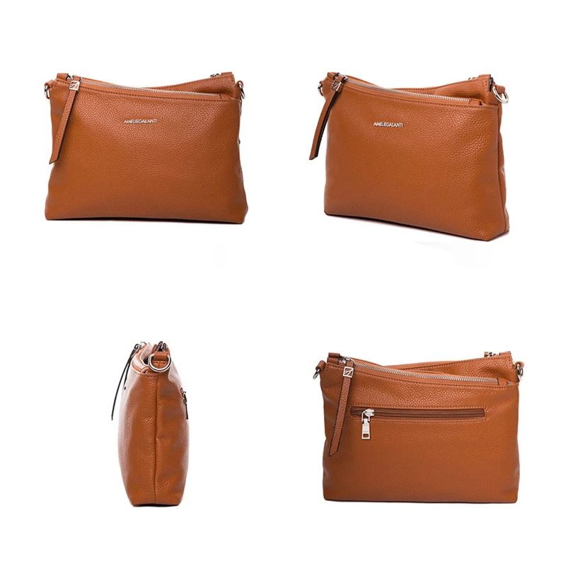 AMELIE GALANTI Женская сумка через плечо мягкая удобная Высокое качество PU благородный и Особенный стиль Наклонные карманы мода