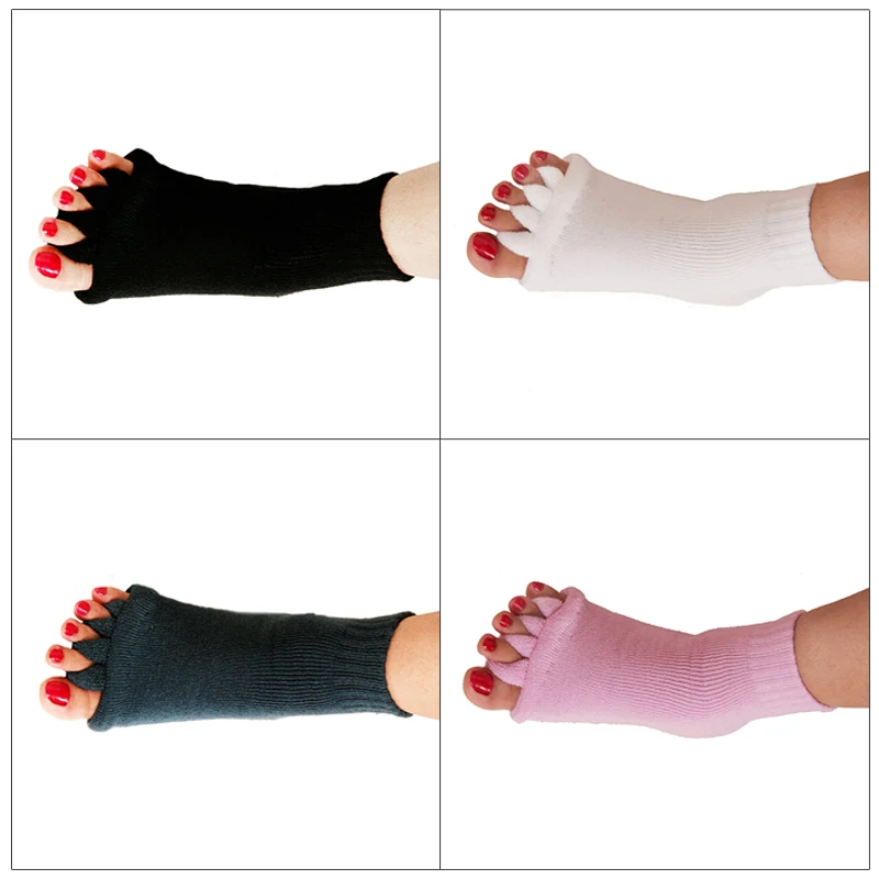 2шт/1 пара пять носков ортопедические разделители для пальцев ног корректор для защиты здоровья