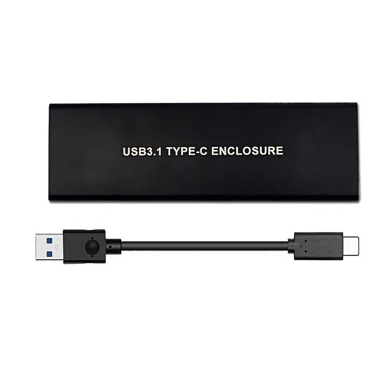 Корпус для жесткого диска NVMe PCIE USB3.1 M.2 на USB Type C 3 1 M KEY SSD корпус внешний мобильный