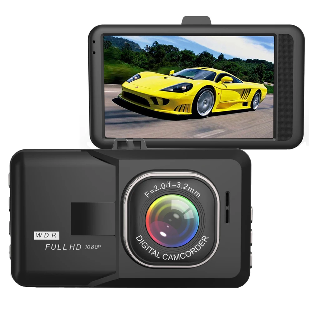Original 3.0 inch Car DVR Camera Full HD 1080P WDR Night Vision Motion Detection Registrar Video