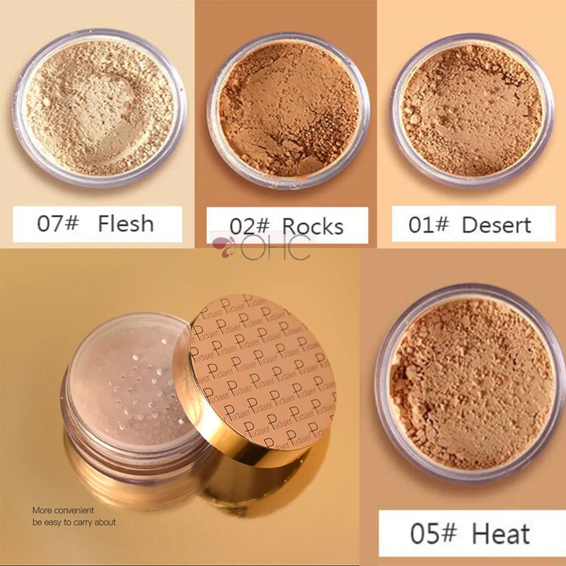 

Banana Powder Luxury Mineral Bronzer Matte Oil Control Dark Skin Contour Loose Concealer Foundation Bare Makeup 8 Color