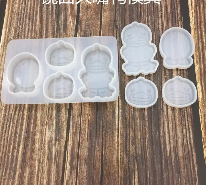 

Diy crystal drop gel mirror big mouth duck mold aromatherapy gypsum air outlet clip hand-decorated diffused stone