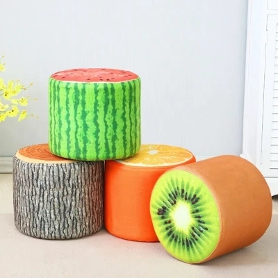 

2018 Direct Selling Naonaou Solid Wooden Kid Fruit Stool Kindergarten Children Baby Multicolor Simple And Fashion Kids Toys Game