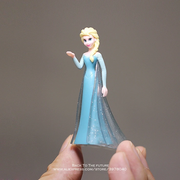 Disney Frozen Elsa princess 6.5cm doll Action Figure Posture Anime Decoration Collection Figurine Toy model for children gift