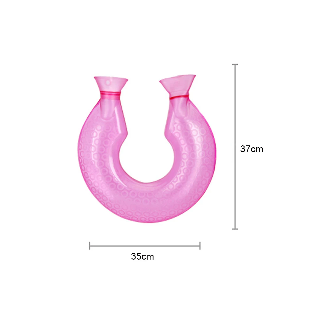 U-образная грелка для шеи, теплая плечевая грелка для шеи, грелка для снятия боли в шее, милая грелка для горячей воды, материал ПВХ
