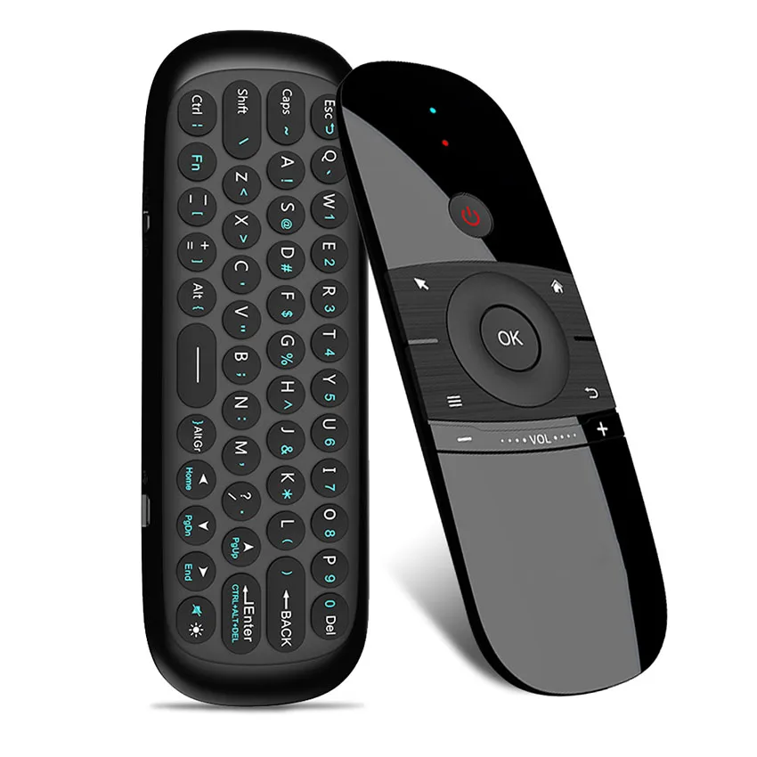 

2018 New Original W1 Keyboard Mouse Wireless 2.4G Fly Air Mouse Rechargeble Mini Remote Control For Android Tv Box/Mini Pc/Tv