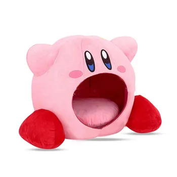 

1pc new Super Kawaii Anime Cosplay Game Kirby Siesta Toe Box Plush Soft Sleep Pillow Cap Christmas Birthday Gift