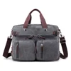Canvas 17" laptop backpack Male Shoulder Laptop bag 14 17.3 inch Female stylish large 3 in 1 Notebook bag Black Blue Gray 2018