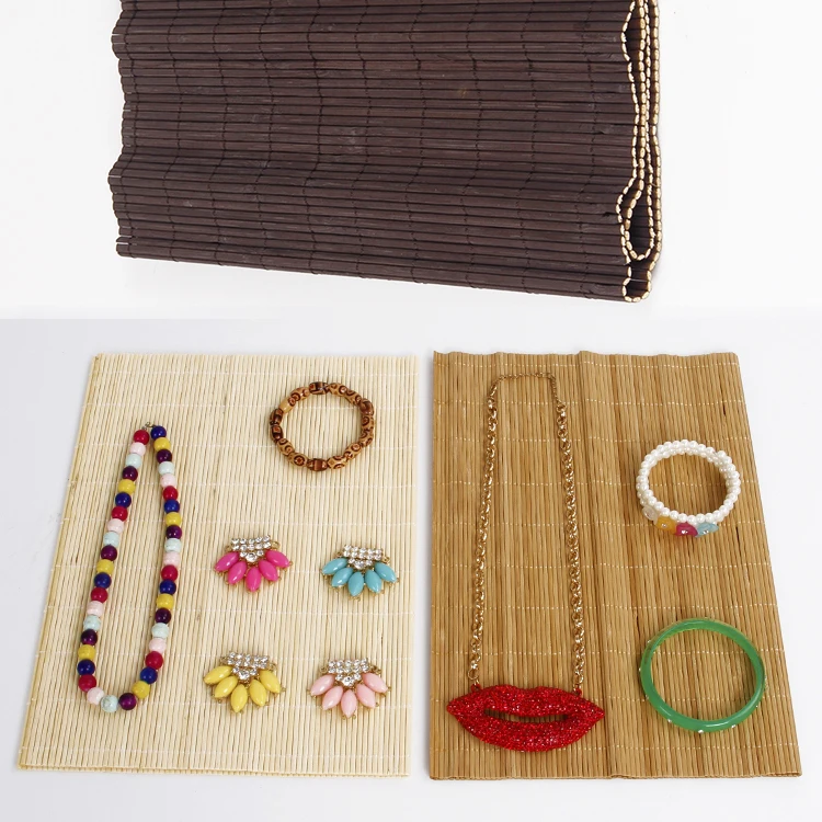 High Quality Bamboo Mats Vintage Jadeite Jade Jewelry Stand For Fashion