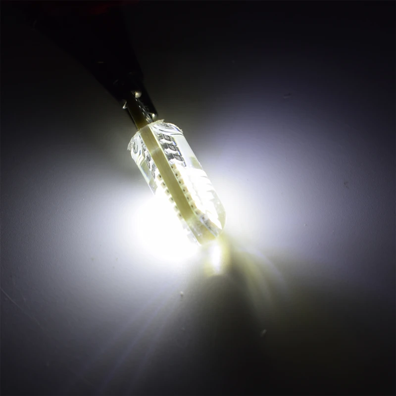 2PCS T10 194 2825 WY5W W5W 4014 LED Silica Gel Waterproof Wedge Light 501 Silicone Shell Car Reading Dome Lamp Auto Parking Bulb (1)