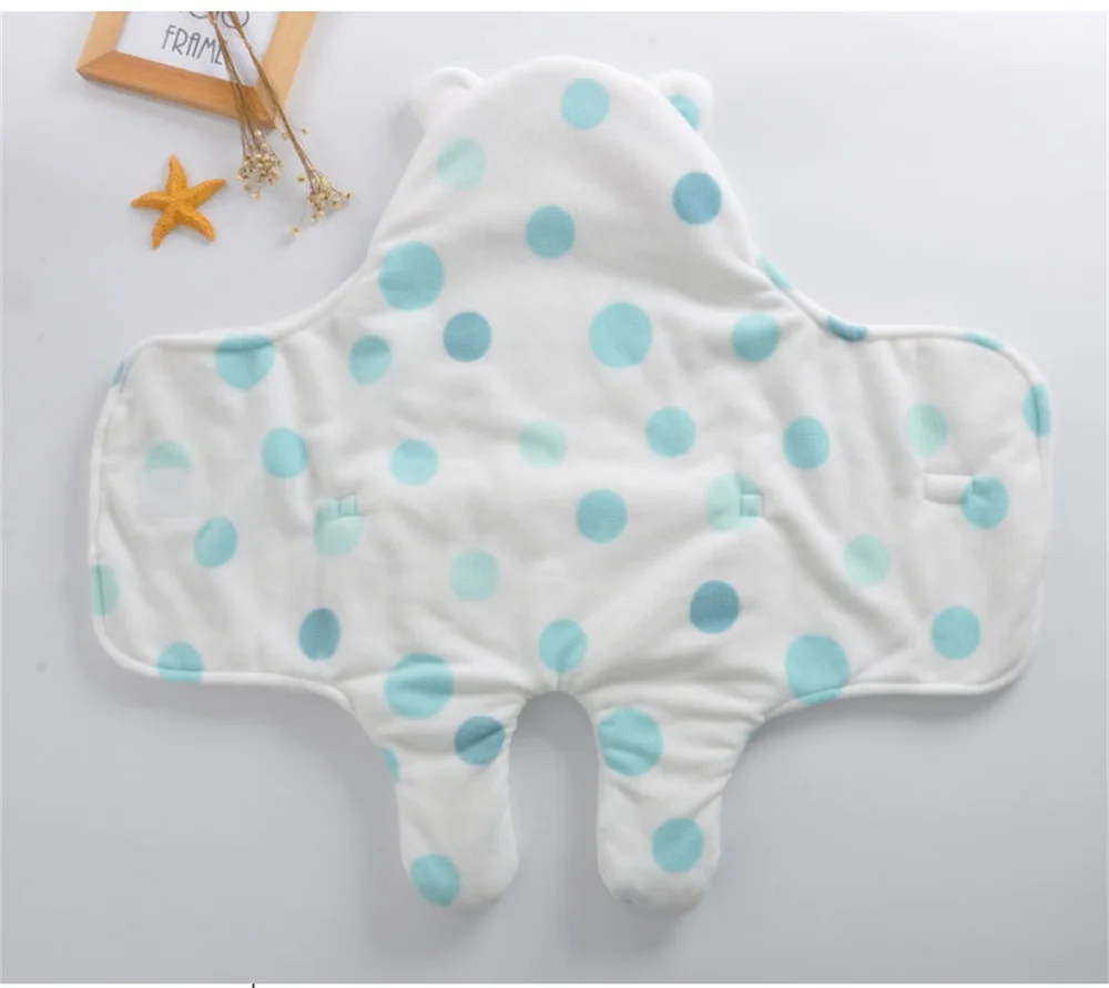 Легкий большой 78*86 см 10 типов теплый утолщенный милый ребенок Пеленание младенца обертывание Конверт одеяло новорожденный спальный мешок