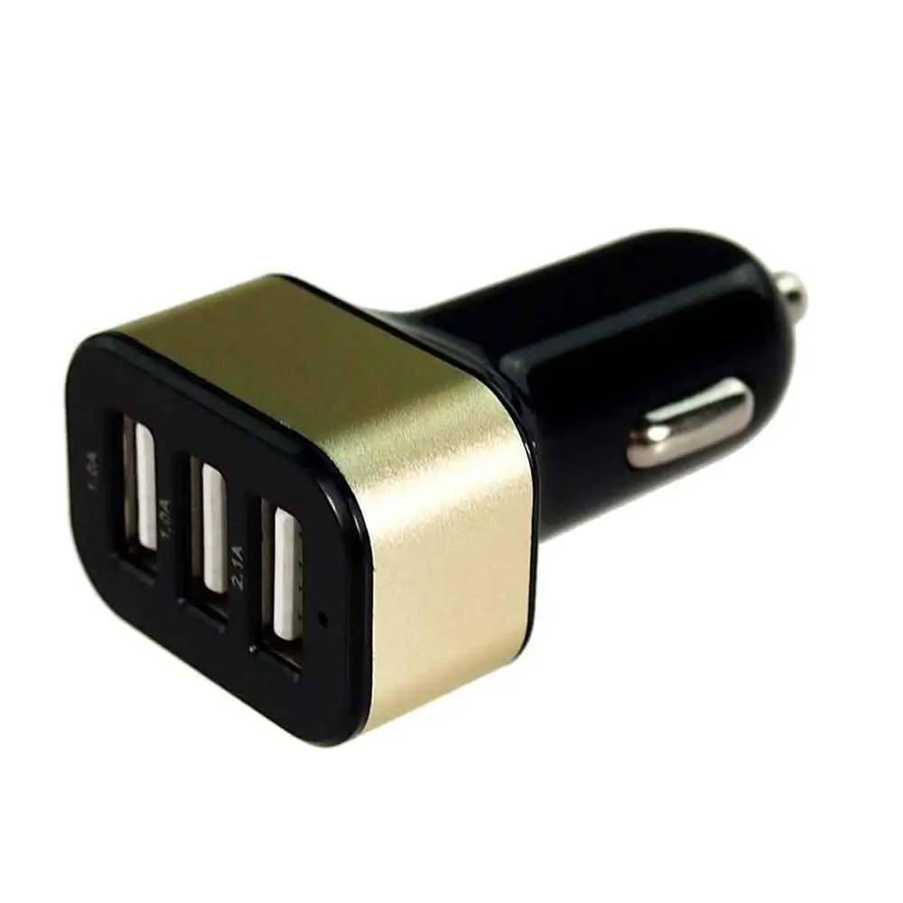 5.1A 5V 3 USB Car Charger USB Charging Adapter Universal Phone Car-Charger for Xiaomi Samsung S10 S9 iPhone 12 X 8 7 Plus Tablet samsung car charger type c Car Chargers