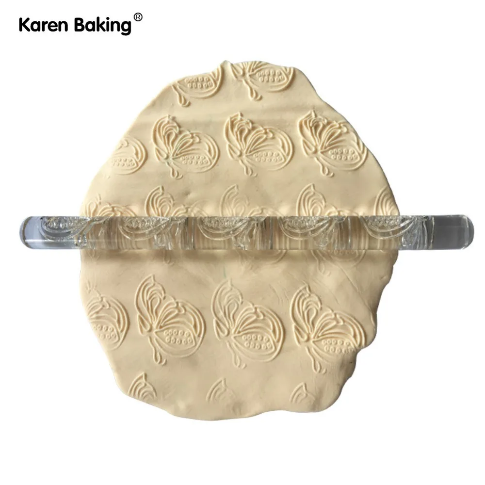 Butterfly Textured Transparent Embossing Fondant Acrylic Butterfly Textured Transparent Embossing Fondant Acrylic