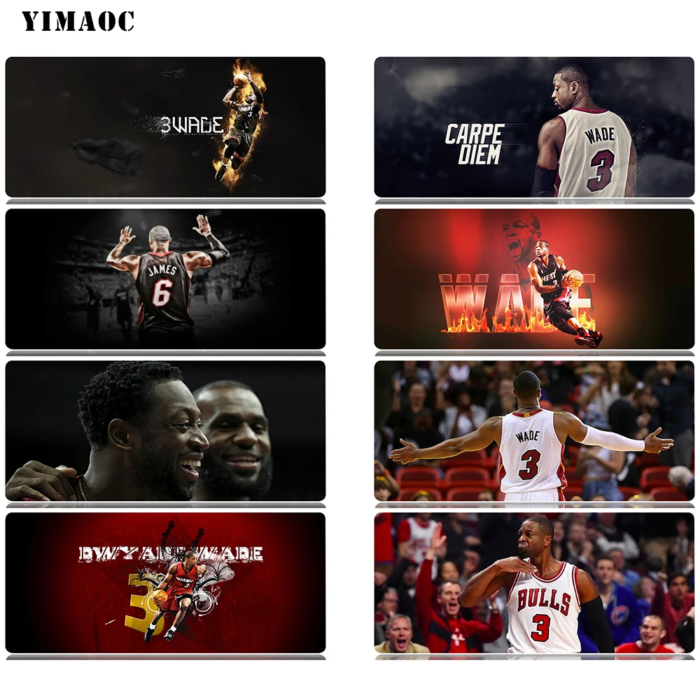 

YIMAOC Dwyane Wade Mouse Pad 40x90 cm Computer Mousepad Anti-slip Natural Rubber Gaming Mouse Mat