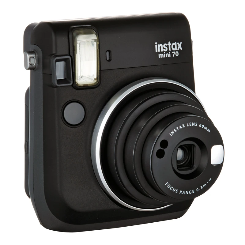 Камера моментальной печати Fujifilm Instax Mini 70 черная со стильным плечевым ремнем + Fuji 80