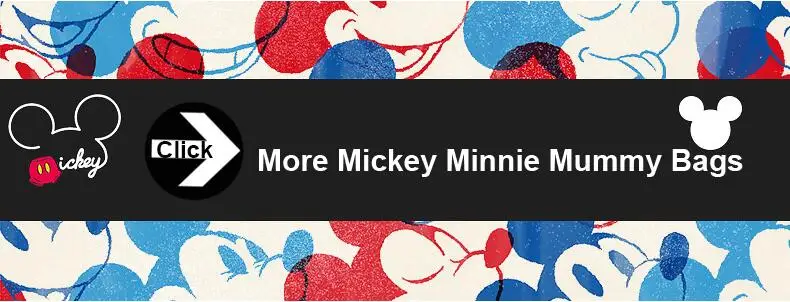 Disney с рисунками Минни и Микки; классический узор в красно-сумки для подгузников 2 шт./компл. мумия рюкзак для мам; рюкзак для подгузников Сумка Большой Ёмкость Детская сумка для путешествий 3D кукла
