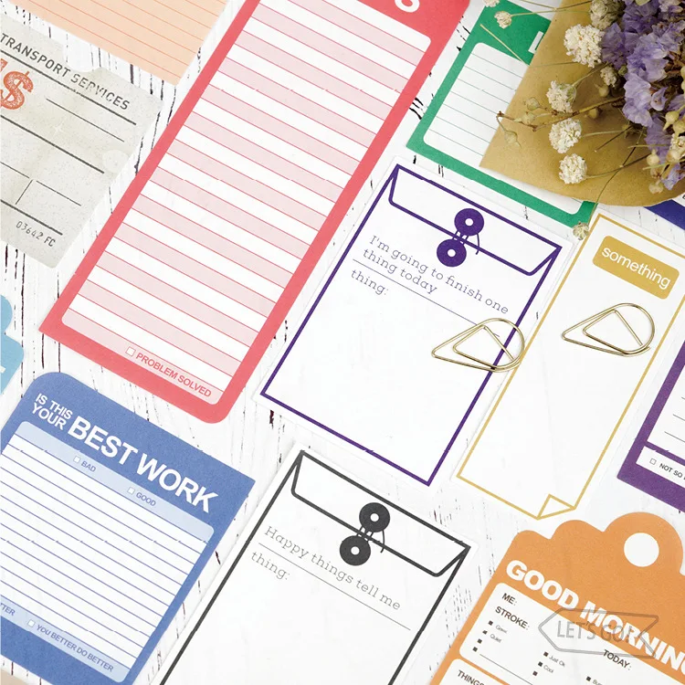 

Let's Go Trip Memo Pad Sticky Notes Escolar Papelaria School Supply Bookmark Label