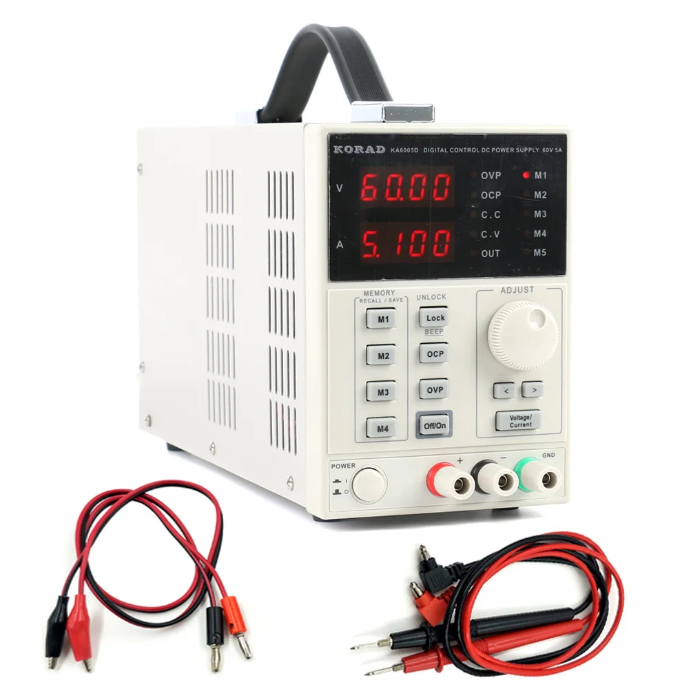 

KORAD KA6005D Adjustable Precision Variable 60V 5A DC Linear Power Supply Digital Adjustable Lab Grade