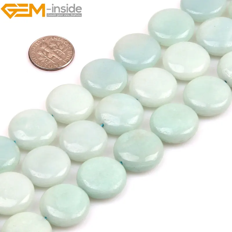 flat coin beads