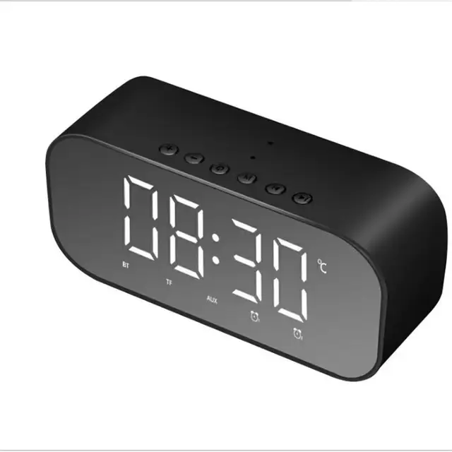 FV S5 Clock Bluetooth Speaker With Display Temperature Display And