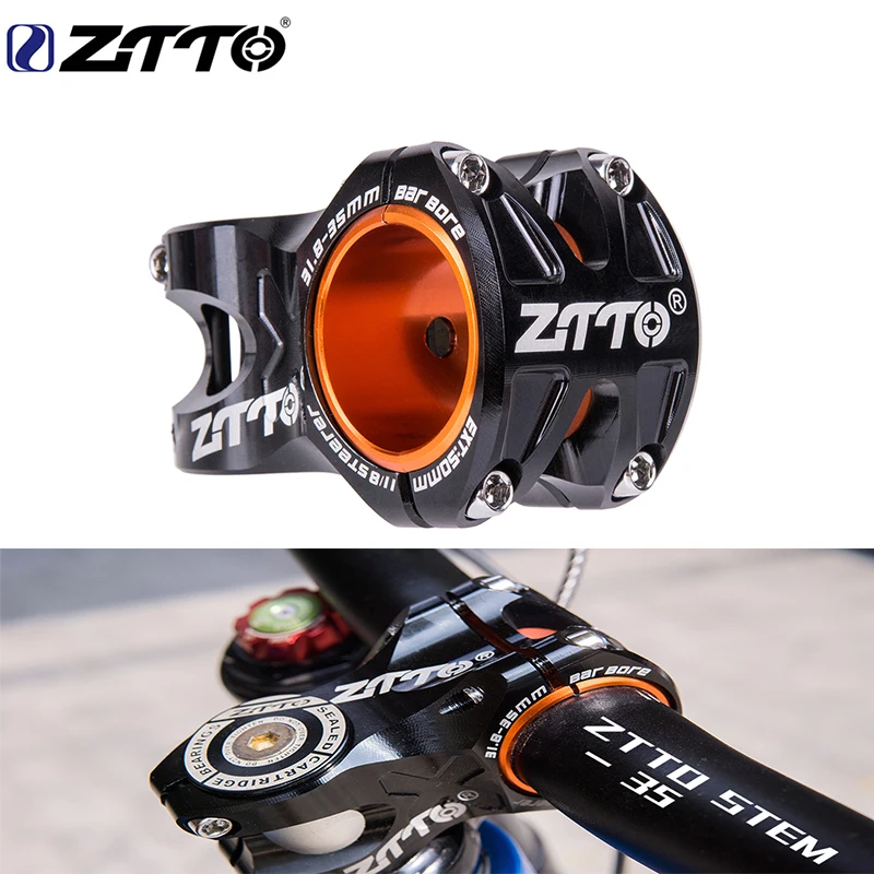 Горный велосипед ZTTO 50 мм руль CNC 35 31 8 Сверхлегкий 0 ° Rise DH AM Stem Enduro 28 6 велосипедный
