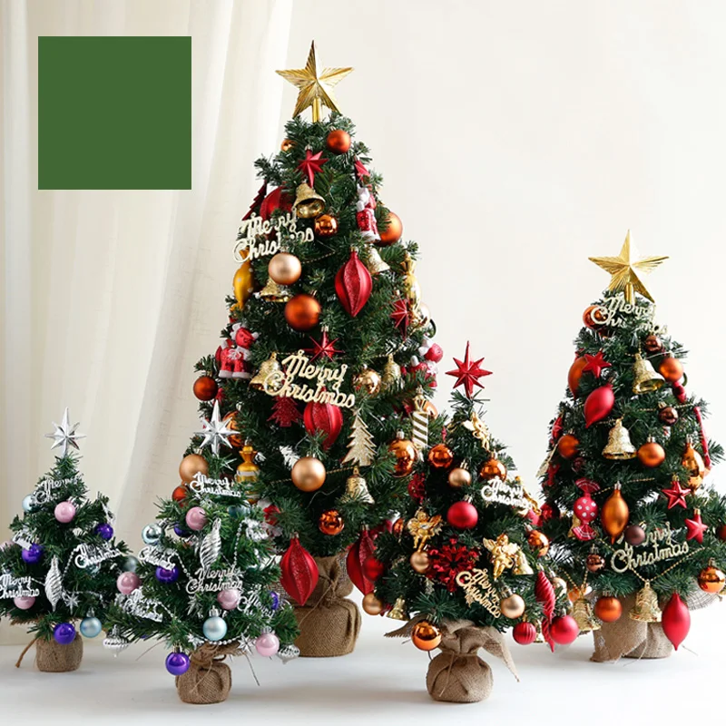 

Hot Selling 30cm 60cm Christmas Tree Package DIY Christmas Decorations Desktop Mini Christmas Tree Decorations Accessories