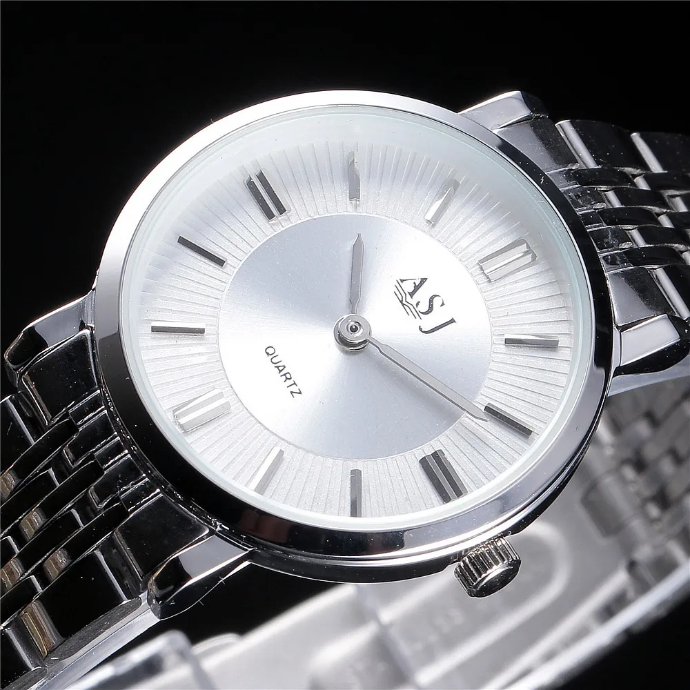 

ASJ New Luxury Women Watches Ultra Thin Steel Net Belt Men and Women Universal Watch Ladies Fashion Wristwatch Relogio Feminino