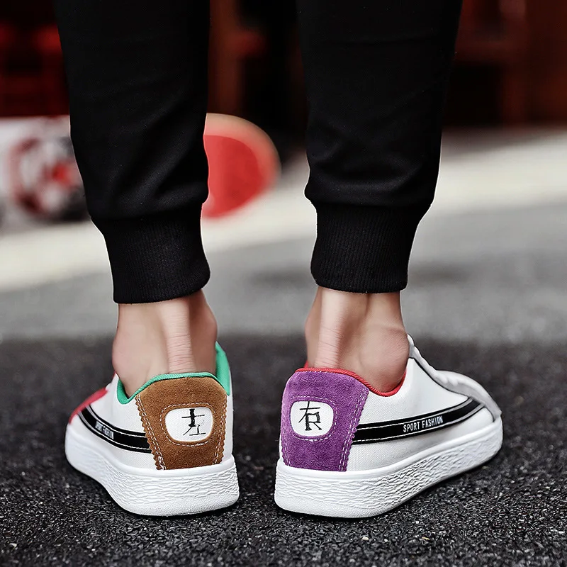 JINBEILEE Men's Sports Flat Skateboard Shoes Casual Trend Fashion Breathable Color Matching Cloth Shoes Men Sneakers Man JINBEILEE Men's Sports Flat Skateboard Shoes Casual Trend Fashion Breathable Color Matching Cloth Shoes Men Sneakers Man