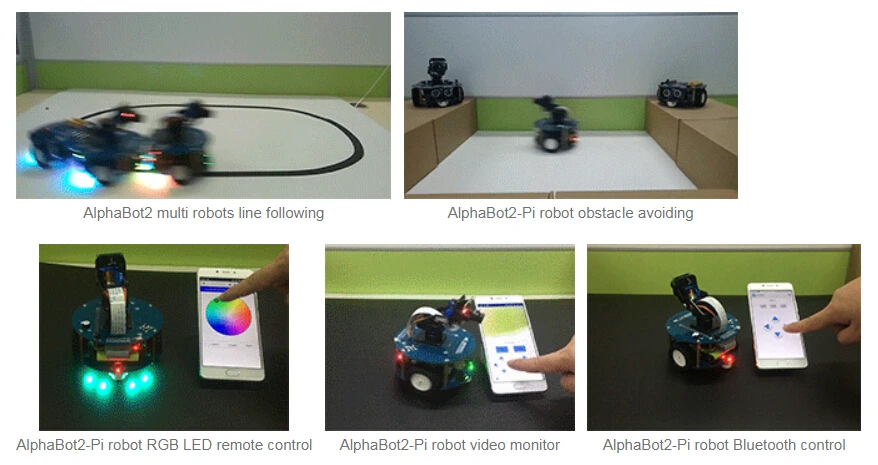AlphaBot2 робот строительный комплект для Raspberry Pi 3 Model B +, камера RPI (B) Micro SD карты 15 Acc