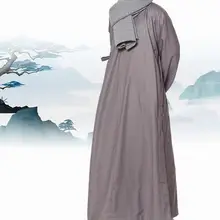 Унисекс Зима настоятель буддийского монастыря монахи теплый халат униформы костюмы для буддистов кунг-фу Медитация одежда платье