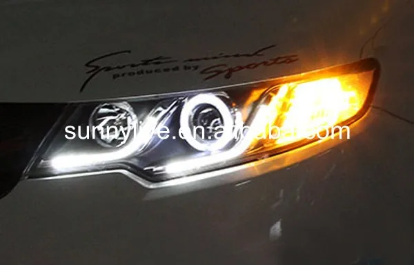 Светодиодная лента ангельские глазки для KIA Forte Cerato фара 2009 2012 года LDV2|eye make up art|strip