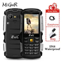 KENXINDA E& L S600 IP68 одночастотный разблокированный телефон 2," экран Две sim-карты большой динамик фонарик FM водонепроницаемый прочный мобильный телефон