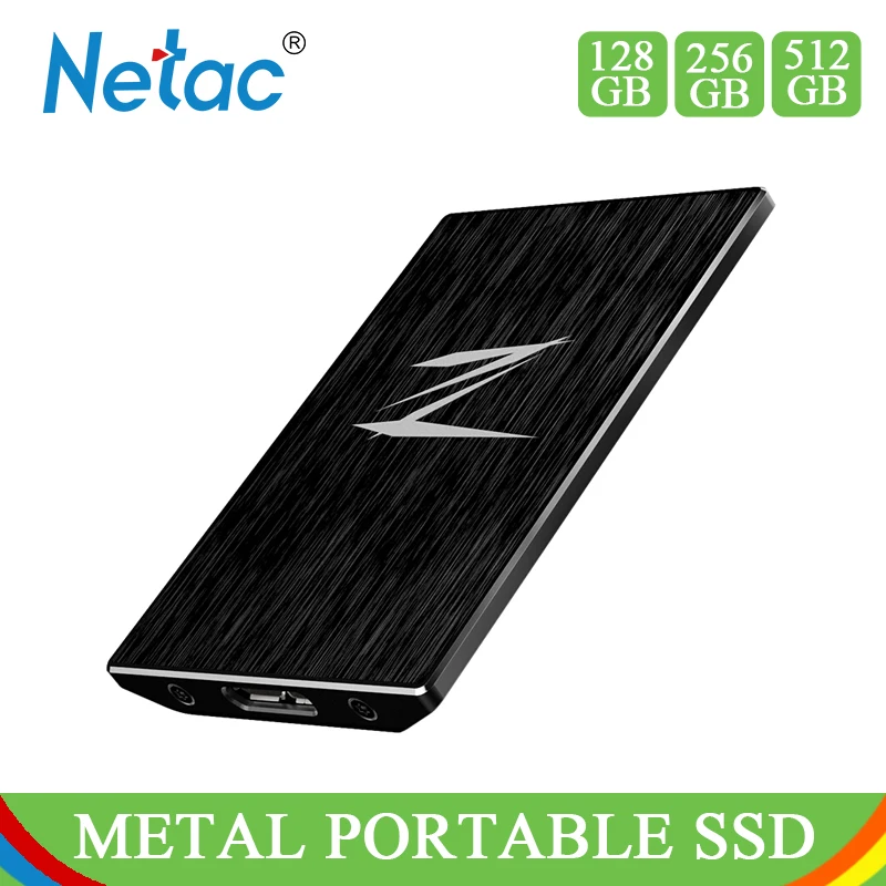 

Netac Z1 128G 256G 512G USB 3.0 Portable SSD External Solid State Drive Super Speed Hard Disk Drive SSD For Laptop Desktop