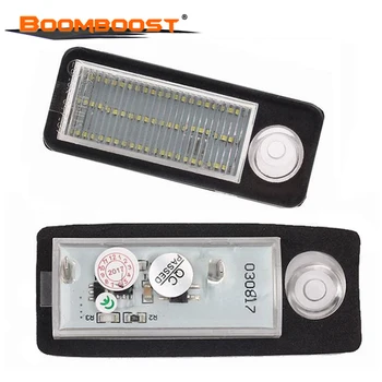 

License Number Plate Light 2X 18 4014 SMD Error Free Lamp For A/udi A4 B5 S4 Avant RS4 A6/S6 B4 C5 Avant RS6/RS6 Plus
