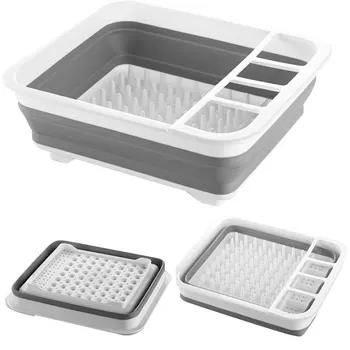 

4-IN-1 MULTI-BOARD DAYVION Kitchen Collapsible Dish Drainer Drying Rack Basket durable plastic Multi-function sink fruit basket