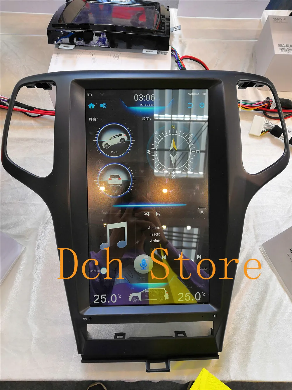 13 3 дюймов вертикальный Tesla стиль Android 8 1 автомобильный dvd плеер gps для jeep Grand Cherokee 2009
