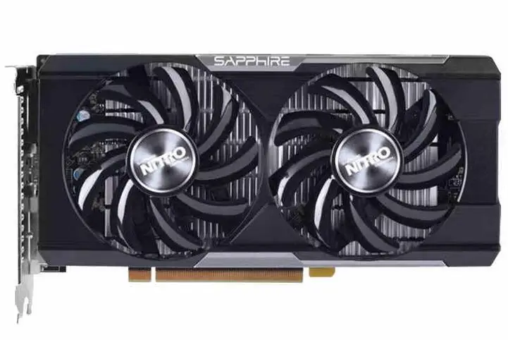  New graphics card for Sapphire R7 350 2G  dual fan desktop graphics card DVI + HDMI + VGA 