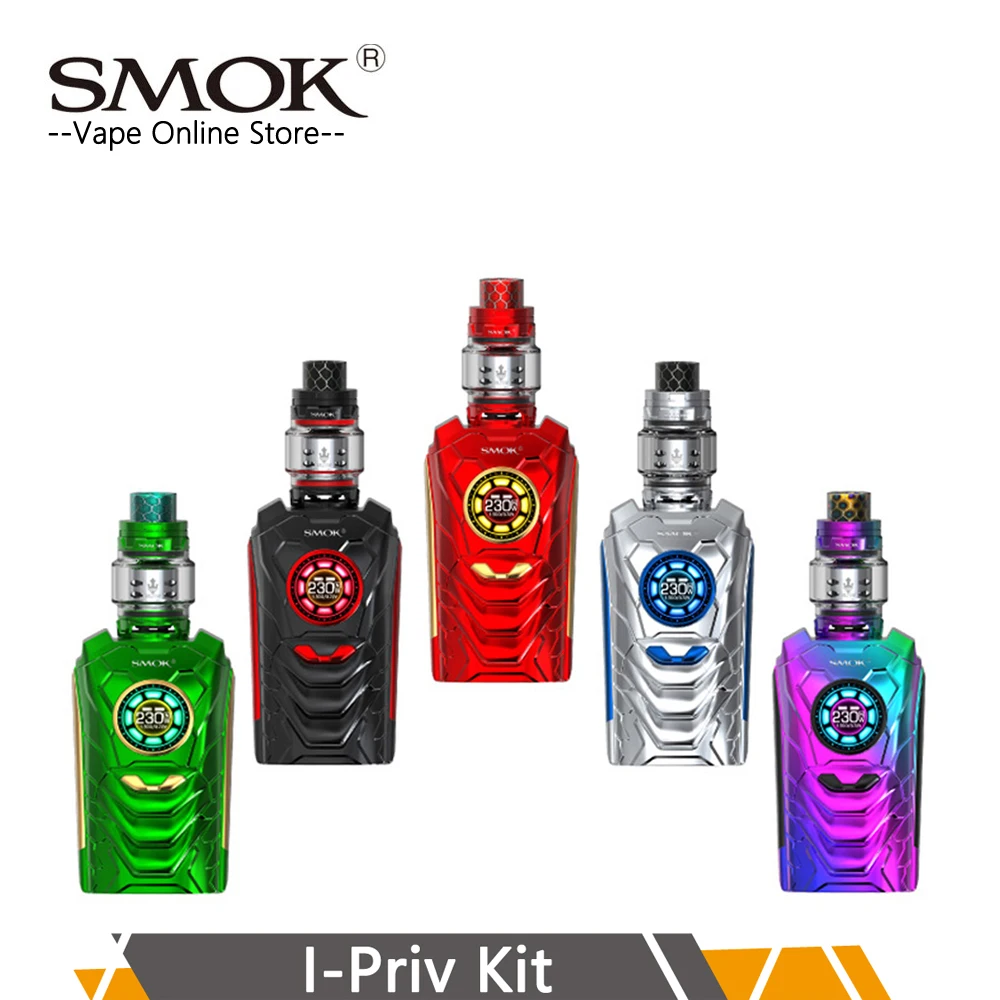 Оригинальный SMOK I-priv 230 Вт Голосовое управление TC комплект с 230 Вт I-приватный режим 8 мл TFV12 принц танк-катушка против комплект Mag X-priv набор