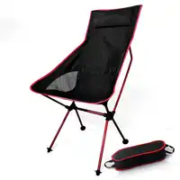 Moon Chairs Fishing Camping Chair BBQ Stool Folding Extended Hiking Garden Furniture Portable Ultra Light Office AL Alloy Seat