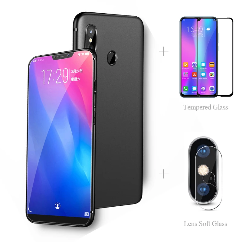Матовый чехол накладка + закаленное стекло защита для камеры Xiaomi Redmi Note 8T 8 Pro 8A 7 7A 6