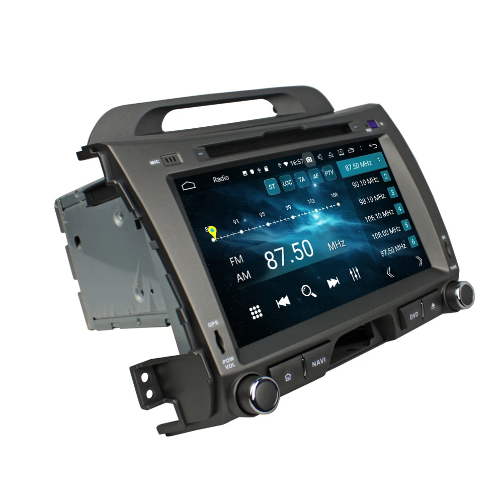 Perfect IPS Android 9.0 Octa Core 8" Car DVD GPS for Kia Sportage 2010 20112012 2013 2014 stereo Radio Bluetooth 4.2 WIFI USB 4gb+32gb 2