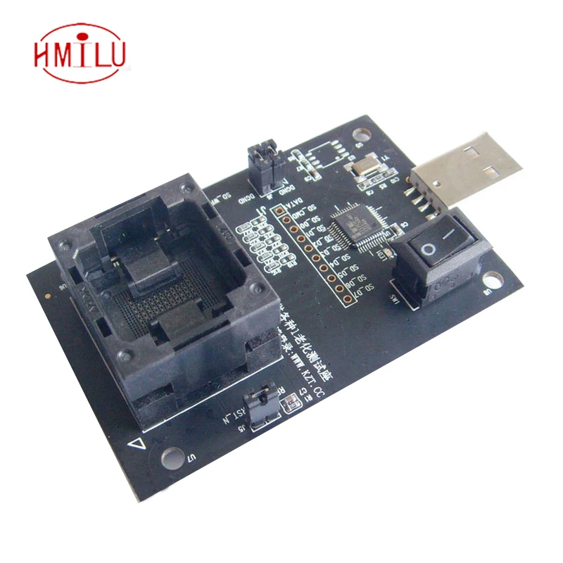 

EMMC100 socket adapter smart digital device GPS device flash memory chips data recovery burn-in test hardware repair programming