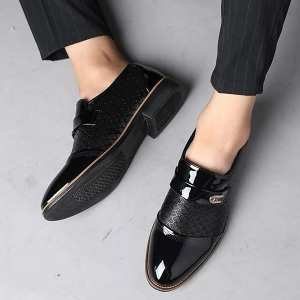 JAYCOSIN herren Business Luxus Schuhe Atmungs Mode Mnner Business Leder Schuhe Casual Spitz Schuh Mnnlichen Anzug Schuhe MAR26