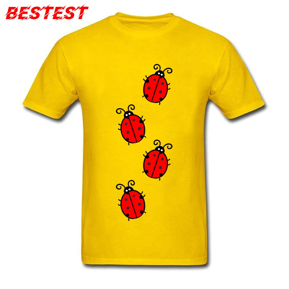 ladybug 862107_960_720 Pure Cotton Men Short Sleeve Tops Shirts Printed On Summer/Autumn Tshirts Oversized Crewneck Tops T Shirt ladybug 862107_960_720 yellow