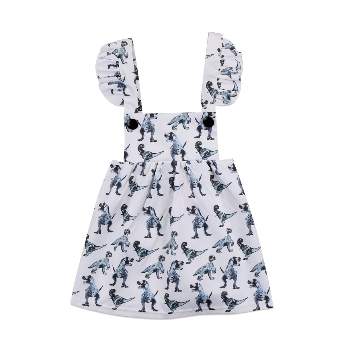 

Newborn Baby Girls Dinosaur Sleeveless Dress Clothes Outfits Sundress Summer