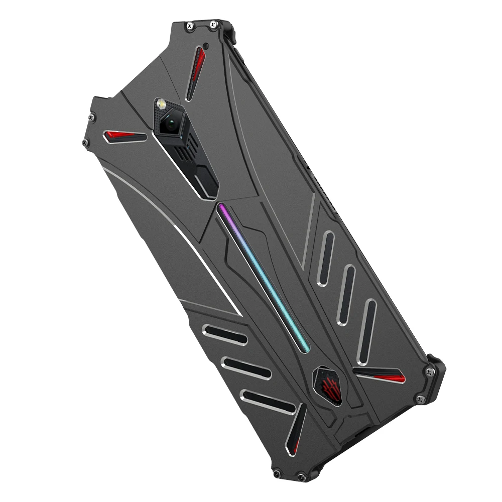 R JUST Роскошный Алюминиевый металлический чехол для телефона Nubia Red Magic 3 задняя