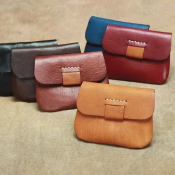 

Top quality simple fashion leather lady small wallet vintage tree cream leather zero wallet cardholder free shipping