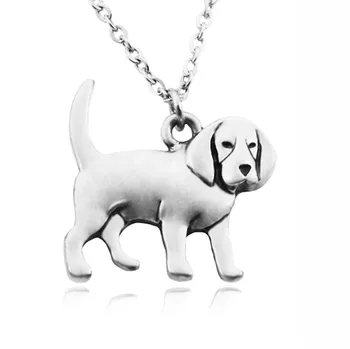 

Hippie Vintage Beagle Pendant Maxi Necklace Boho Coonhound Dogs Anime Best Friend Gift Necklaces For Women Men Jewelry Collares