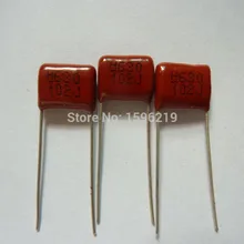 10 шт. CBB 102 630V 102J CBB13 0,001 мкФ 1nF P10 Металлизированный Полипропиленовый пленочный конденсатор с алюминиевой крышкой